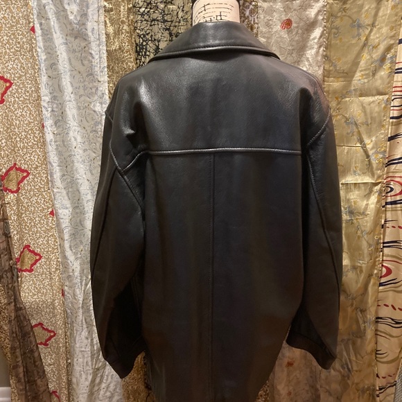 Men’s Vintage Schott’s Leather Jacket (Black) - Picture 4 of 7